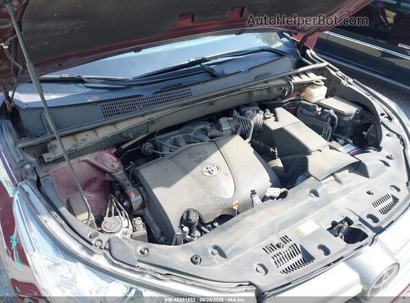 5TDJZRFH4JS882610 2018 TOYOTA HIGHLANDER Красный Вид сзади