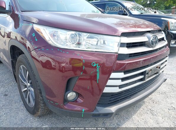 5TDJZRFH4JS882610 2018 TOYOTA HIGHLANDER Красный 