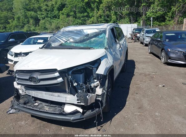 5TDJZRFH4KS614416 2019 TOYOTA HIGHLANDER White Առջևի ձախ երեք քառորդ տեսարան