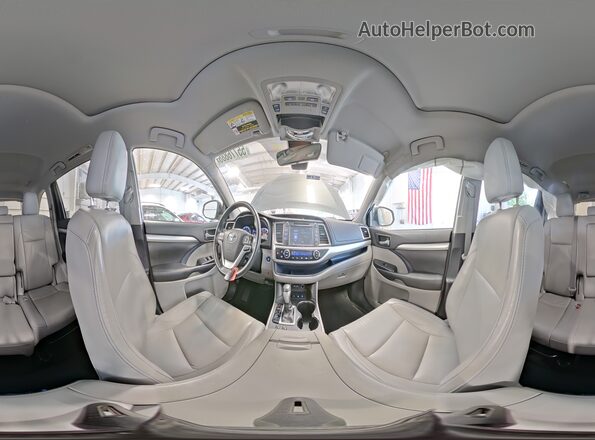 5TDJZRFH4KS724656 2019 TOYOTA HIGHLANDER Зеленый Панорамный вид салона 360°