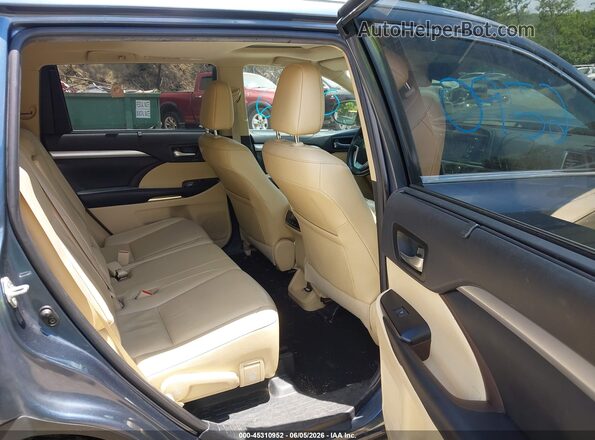 5TDJZRFH4KS747077 2019 TOYOTA HIGHLANDER Gray Вид наклейки з VIN-кодом