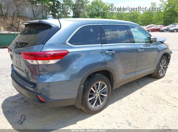 5TDJZRFH4KS747077 2019 TOYOTA HIGHLANDER Gray Задня права чверть
