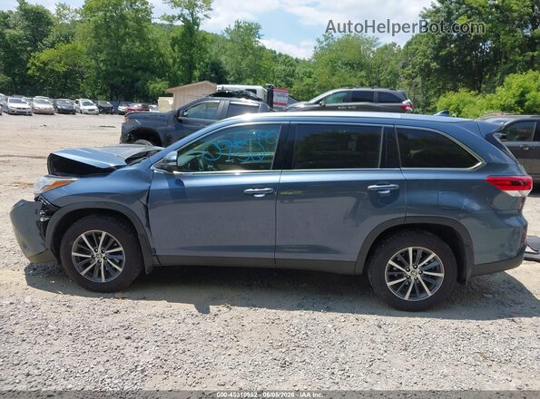 5TDJZRFH4KS747077 2019 TOYOTA HIGHLANDER Gray Панорамний вид салону 360°
