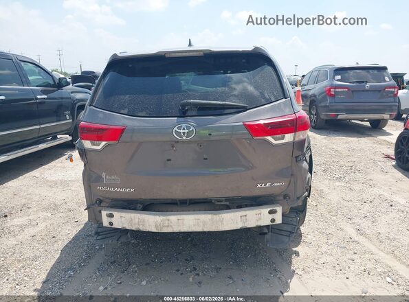 5TDJZRFH4KS943536 2019 TOYOTA HIGHLANDER Gray 