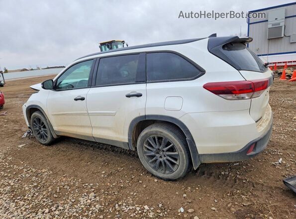 5TDJZRFH4KS970185 2019 TOYOTA HIGHLANDER White უკანა მარცხენა