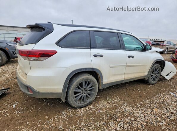 5TDJZRFH4KS970185 2019 TOYOTA HIGHLANDER White უკანა მარჯვენა