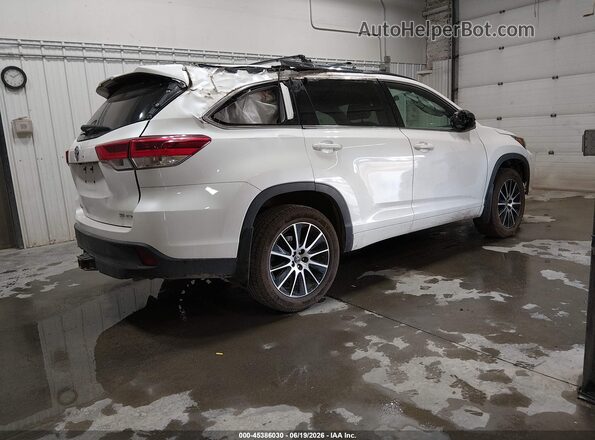 5TDJZRFH5HS361101 2017 TOYOTA HIGHLANDER White Задня права чверть