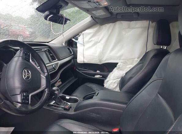 5TDJZRFH5HS375581 2017 TOYOTA HIGHLANDER Бордовый Вид салона спереди
