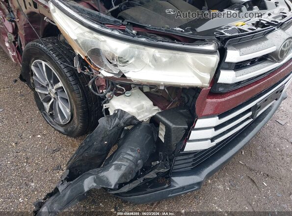 5TDJZRFH5HS375581 2017 TOYOTA HIGHLANDER Бордовый Вид спереди