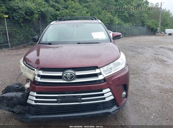 5TDJZRFH5HS375581 2017 TOYOTA HIGHLANDER Бордовый Вид задней части салона