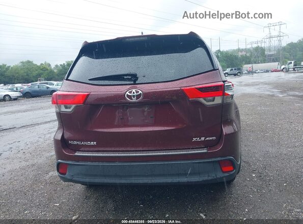 5TDJZRFH5HS375581 2017 TOYOTA HIGHLANDER Бордовый 