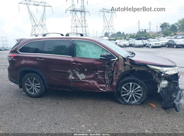 5TDJZRFH5HS375581 2017 TOYOTA HIGHLANDER Бордовый Панорамный вид салона 360°