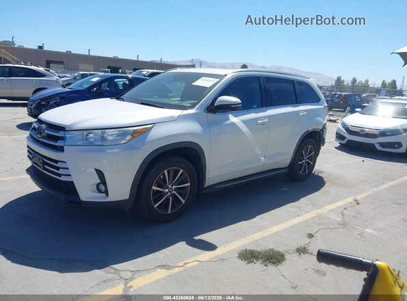 5TDJZRFH5HS394891 2017 TOYOTA HIGHLANDER White Առջևի ձախ երեք քառորդ տեսարան
