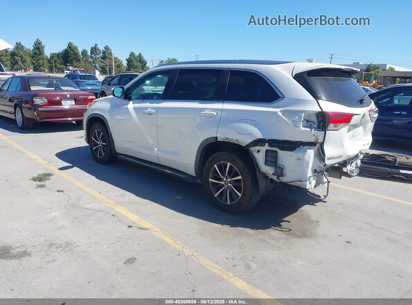5TDJZRFH5HS394891 2017 TOYOTA HIGHLANDER White Հետևի ձախ