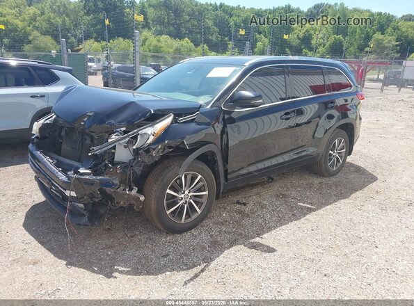 5TDJZRFH5HS397807 2017 TOYOTA HIGHLANDER Black Przód lewy
