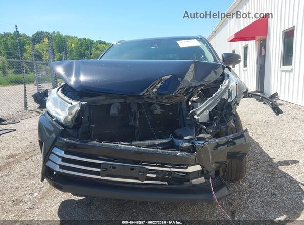 5TDJZRFH5HS397807 2017 TOYOTA HIGHLANDER Black Widok zestawu wskaźników