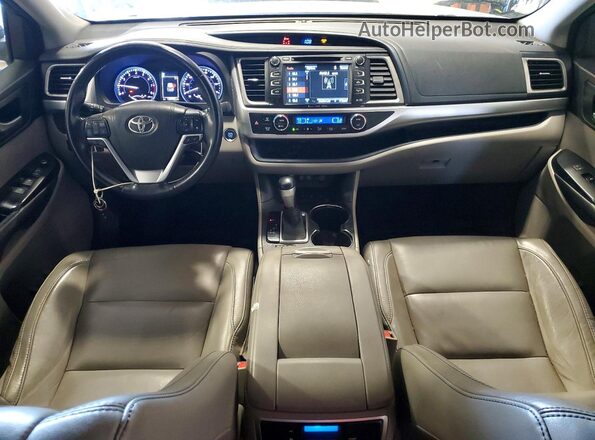 5TDJZRFH5HS509084 2017 TOYOTA HIGHLANDER White Вид панелі приладів