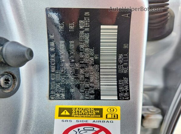 5TDJZRFH5HS512888 2017 TOYOTA HIGHLANDER Silver Vista interior de 360 grados
