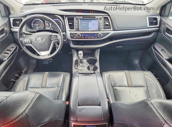 5TDJZRFH5JS489053 2018 TOYOTA HIGHLANDER White Առջևի վահանակի տեսք