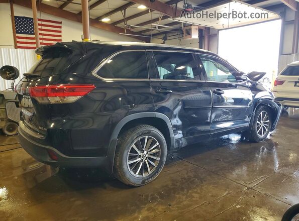 5TDJZRFH5JS865038 2018 TOYOTA HIGHLANDER Черный Задняя правая четверть