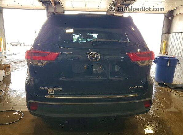 5TDJZRFH5JS865038 2018 TOYOTA HIGHLANDER Черный Вид сзади