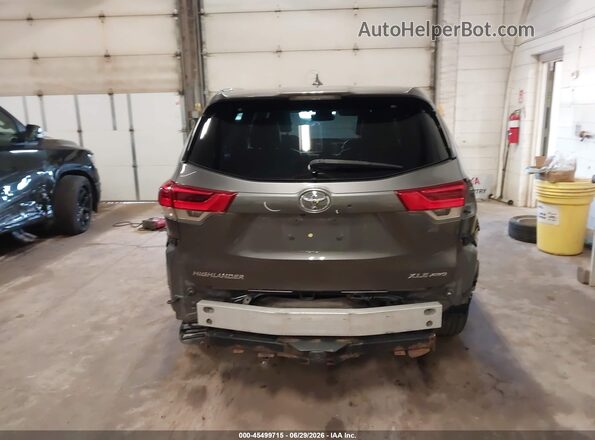 5TDJZRFH5KS733852 2019 TOYOTA HIGHLANDER Gray 