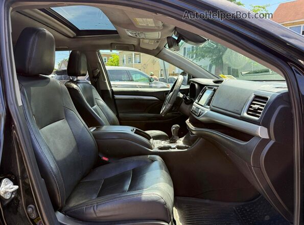 5TDJZRFH5KS939379 2019 TOYOTA HIGHLANDER Black Սարքավորումների վահանակի տեսք