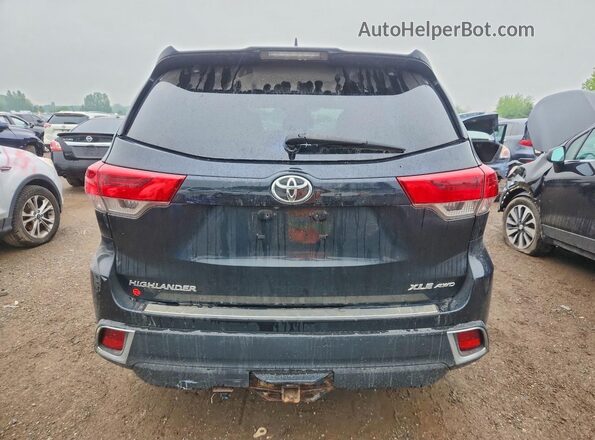 5TDJZRFH6HS395175 2017 TOYOTA HIGHLANDER Черный Вид сзади