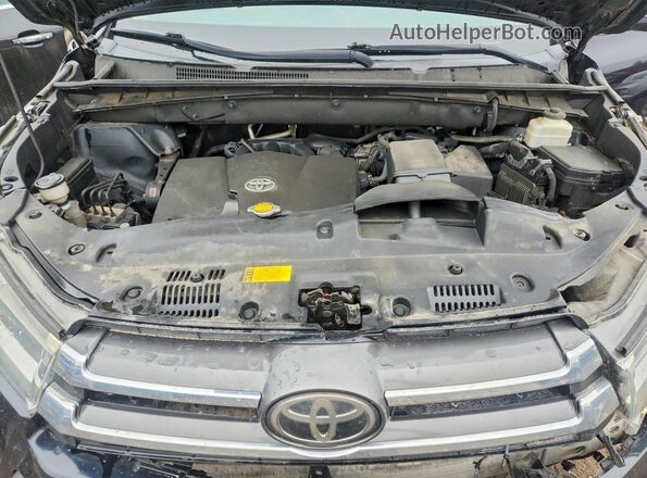 5TDJZRFH6HS395175 2017 TOYOTA HIGHLANDER Черный Вид подкапотного пространства