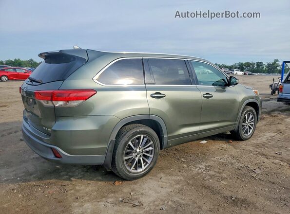 5TDJZRFH6HS474930 2017 TOYOTA HIGHLANDER Green Trasero derecho