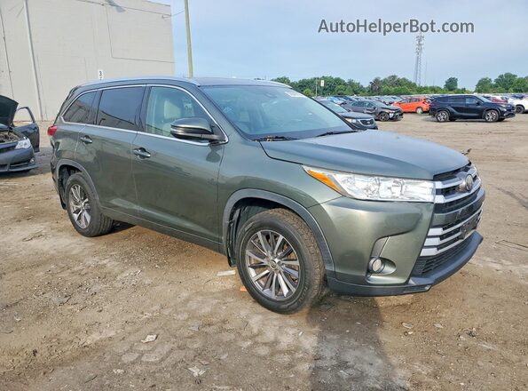5TDJZRFH6HS474930 2017 TOYOTA HIGHLANDER Green Delantero derecho