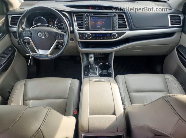 5TDJZRFH6HS474930 2017 TOYOTA HIGHLANDER Green Vista del salpicadero