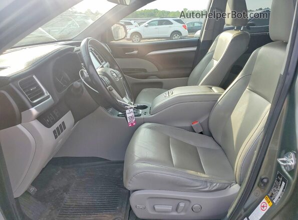 5TDJZRFH6HS474930 2017 TOYOTA HIGHLANDER Green Vista interior delantera