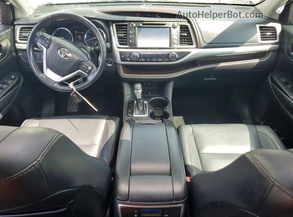 5TDJZRFH6JS548501 2018 TOYOTA HIGHLANDER Black Widok deski rozdzielczej