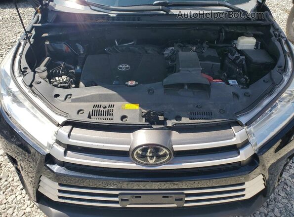 5TDJZRFH6JS548501 2018 TOYOTA HIGHLANDER Black Widok komory silnika