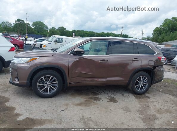 5TDJZRFH6JS834347 2018 TOYOTA HIGHLANDER Коричневый Панорамный вид салона 360°
