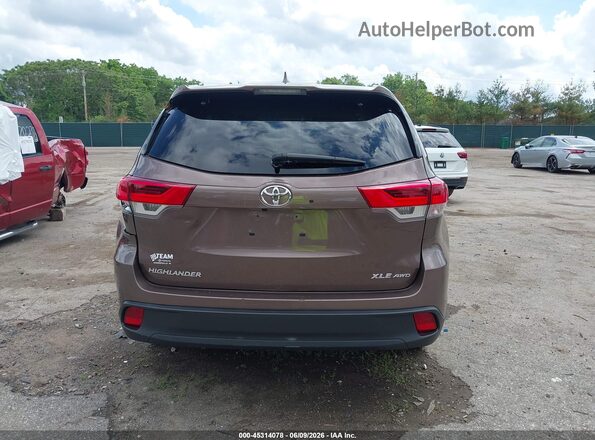 5TDJZRFH6JS834347 2018 TOYOTA HIGHLANDER Коричневый 