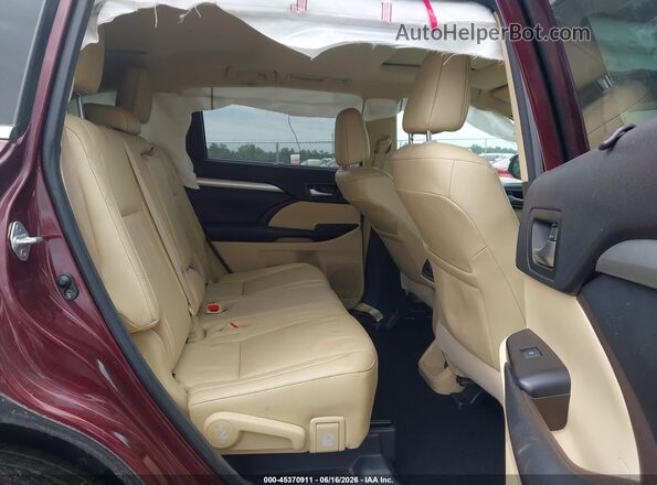 5TDJZRFH6JS846160 2018 TOYOTA HIGHLANDER Burgundy VIN կոդի պիտակի տեսք