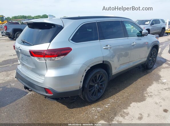 5TDJZRFH6KS614692 2019 TOYOTA HIGHLANDER Gray Հետևի աջ