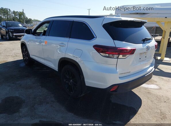 5TDJZRFH6KS627569 2019 TOYOTA HIGHLANDER Белый Задняя левая четверть