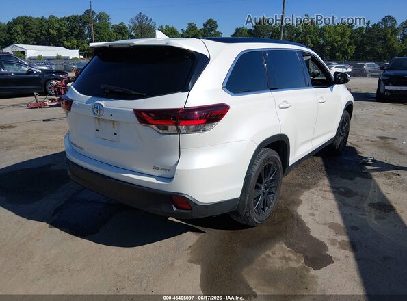 5TDJZRFH6KS627569 2019 TOYOTA HIGHLANDER Белый Задняя правая четверть