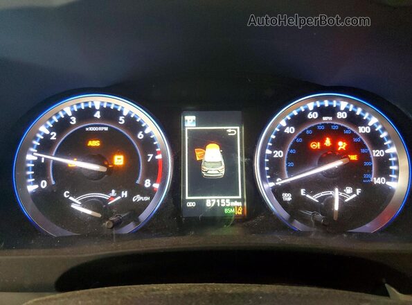 5TDJZRFH6KS954683 2019 TOYOTA HIGHLANDER Blue ხელსაწყოთა პანელის ხედი
