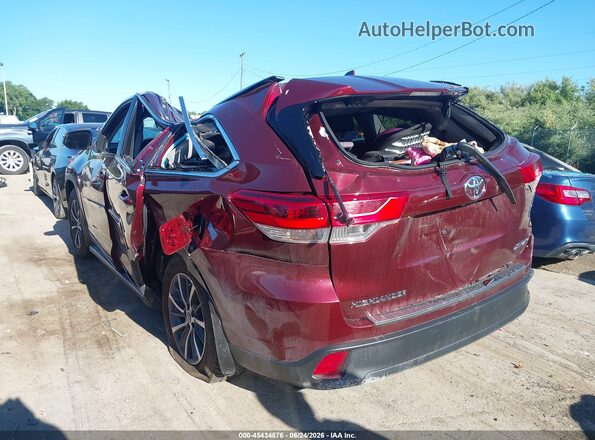 5TDJZRFH7HS361973 2017 TOYOTA HIGHLANDER Burgundy Trasero izquierdo