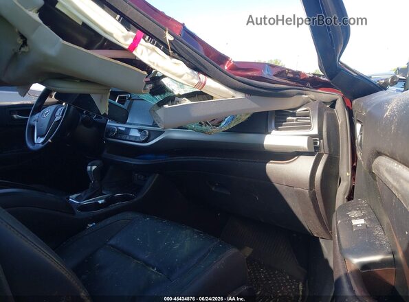 5TDJZRFH7HS361973 2017 TOYOTA HIGHLANDER Burgundy Vista interior delantera