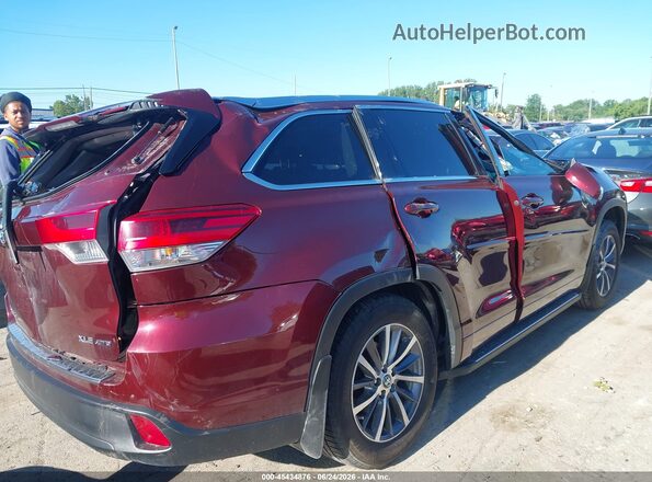 5TDJZRFH7HS361973 2017 TOYOTA HIGHLANDER Burgundy 