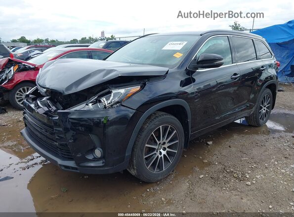 5TDJZRFH7HS422982 2017 TOYOTA HIGHLANDER Black Передня ліва чверть