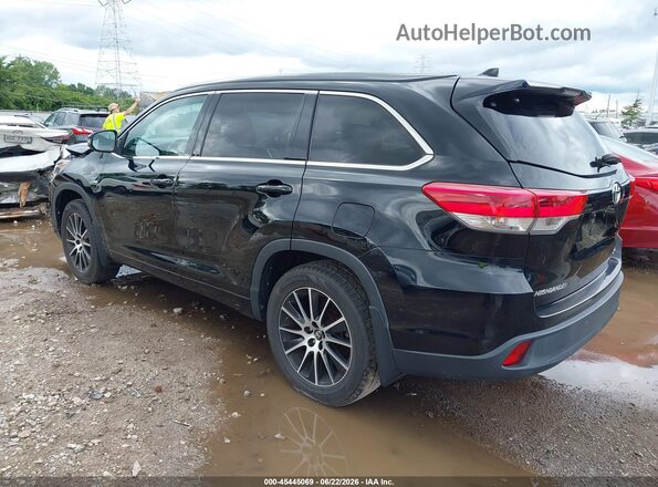 5TDJZRFH7HS422982 2017 TOYOTA HIGHLANDER Black Задня ліва чверть