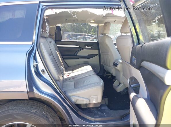 5TDJZRFH7JS824927 2018 TOYOTA HIGHLANDER Blue Widok naklejki z numerem VIN