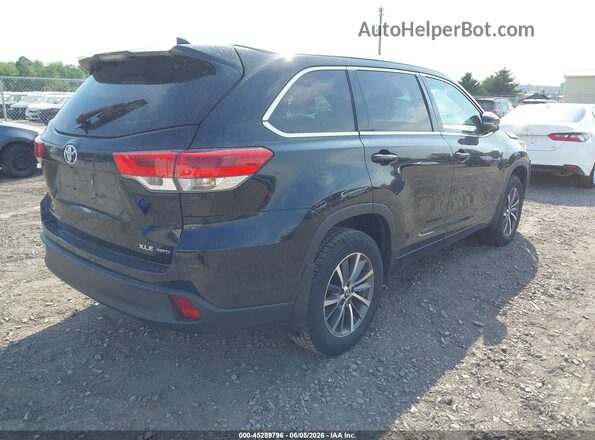 5TDJZRFH7JS835569 2018 TOYOTA HIGHLANDER Black Tył prawy