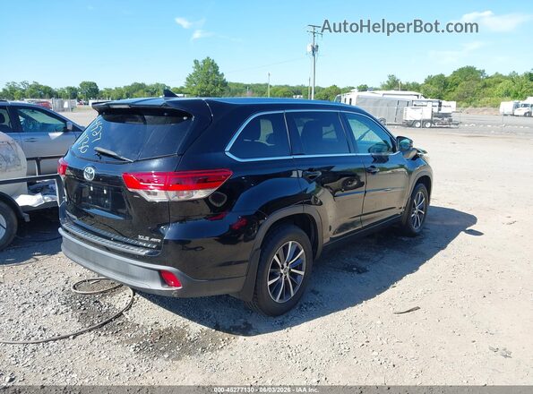5TDJZRFH7JS879183 2018 TOYOTA HIGHLANDER Черный Задняя правая четверть